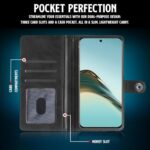Shock Proof Flip Cover Back Case for Realme 13 Pro 5G | Magnetic Wallet Leather Case with Stand - Image 7