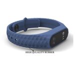 Premium Ultra Light Ultra Slim Silicon Dual Color Grid Armour Wrist Band Replacement Bracelet Bracelet for Xiaomi MI Band 2 & Mi Band HRX Edition  Oxford Blue - Image 3