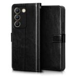 Shock Proof Flip Cover Back Case for Vivo Y200E 5G | Magnetic Wallet Leather Case with Stand - Image 5