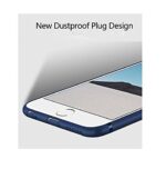 kelpuj Wow Imagine(TM Soft Silicone All Sides Protection 360 Degree with Anti Dust Plugs Shockproof Slim Back Case Cover for Apple iPhone 6 / iPhone 6s (4.7 inch Screen) - Navy Blue - Image 6