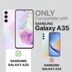 Shock Proof Flip Cover Back Case for Samsung Galaxy A35 5G | Magnetic Wallet Leather Case with Stand - Image 3