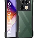 Shock Proof Clear Protective Back Case for Infinix Note 40 Pro 5G | Note 40 Pro Plus - AirEDGE Technology | 360 Degree Camera Protection | Transparent Hybrid Back Case Mobile Cover - Black