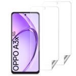 Unbreakable Nano Film Glass Screen Protector for Oppo A3x 5G | A3x 4G | A3 5G [ Flexible Like a Screen Guard, Harder Than a Tempered Glass ]  Pack of 2 Clear