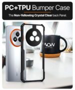 kelpuj Shock Proof Clear Protective Back Case for Realme Narzo 80 Pro 5G - AirEDGE Technology | 360 Degree Camera Protection | Transparent Hybrid Back Case Mobile Cover - Black - Image 7