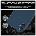 Back Cover for Samsung Galaxy F05 | M05 | A05 | Ultra Slim Soft Rubberised Case | Inner Velvet Fabric Lining | Matte Silicone Flexible Mobile Case | Camera Protection - Blue - Image 7