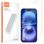Unbreakable Nano Film Glass Screen Protector for iPhone 16 Plus [ Flexible Like a Screen Guard, Harder Than a Tempered Glass ]  Pack of 2 Clear - Image 3