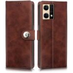 Shock Proof Flip Cover Back Case for Oppo F21 Pro 4G | Magnetic Wallet Leather Case with Stand