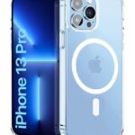 Ultra-Hybrid Back Case Cover for iPhone 13 Pro | Compatible with MagSafe | Drop and Camera Protection | Shock Proof Crystal Clear Mobile Back Case (PC+TPU, Transparent)