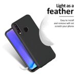 Ultra Slim Matte Shockproof Soft Silicone Back Case Cover for Vivo Y12 | Y15 | Y17- Pitch Black - Image 5