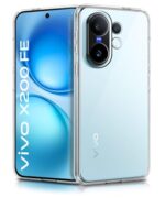 Transparent Back Cover Case for Vivo X200 FE | Raised Bumps for Full Device & Camera Protection Shockproof TPU Silicone Back Case Mobile Cover Transparent
