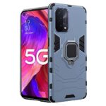 Shock Proof Back Case Mobile Cover for Oppo A93 5G | Oppo A93s 5G | Oppo A54 5G | Back Cover Case (Tough Armor | Hybrid PC + TPU | Ring Holder & in-Built Kickstand | Blue)
