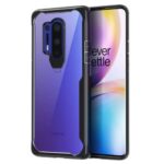 Shock Proof Clear Protective Back Case for OnePlus 8 Pro - AirEDGE Technology | 360 Degree Camera Protection | Transparent Hybrid Back Case Mobile Cover for OnePlus 8 Pro - Black