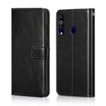 Shock Proof Flip Cover Back Case for Samsung Galaxy M40 | Magnetic Wallet Leather Case with Stand