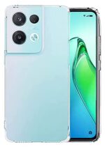 Ultra Hybrid Back Cover Crystal Clear Shockproof TPU Silicone Back Cover Case for Oppo Reno 8 - Transparent