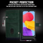 Shock Proof Flip Cover Back Case for Samsung Galaxy M13 4G | Magnetic Wallet Leather Case with Stand - Image 7