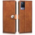 Shock Proof Flip Cover Back Case for Vivo V21 5G | Magnetic Wallet Leather Case with Stand