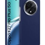 kelpuj Slim Frameless Back Cover for Oppo F27 Pro Plus 5G | Ultra Thin Lightweight Design & Camera Protection | Soft Matte Silicone Flexible Mobile Case (Blue)