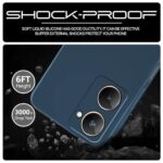 Back Cover for iQOO Z9 Lite | Vivo T3 Lite 5G | Y18t | Y18 | Y18e | Y03 | Y28s | Y37| Slim Soft Rubberised | Inner Fabric Lining | Silicone Flexible Mobile Case | Camera Protection - Blue - Image 7