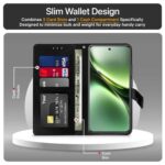 Shock Proof Flip Cover Back Case for Vivo X200 5G | Magnetic Wallet Leather Case with Stand - Image 7