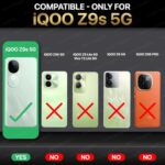 Shock Proof Flip Cover Back Case for Iqoo Z9S 5G | Magnetic Wallet Leather Case with Stand - Image 3