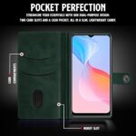 Shock Proof Flip Cover Back Case for Vivo Y21 | Magnetic Wallet Leather Case with Stand - Image 5