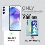 Shock Proof Flip Cover Back Case for Samsung Galaxy A55 5G | Magnetic Wallet Leather Case with Stand - Image 3