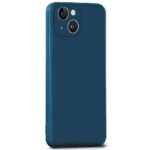 Back Cover for Apple iPhone 13 | Ultra Slim Soft Rubberised Case | Inner Velvet Fabric Lining | Matte Silicone Flexible Mobile Case | Camera Protection - Blue - Image 3
