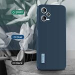 kelpuj Slim Ultra Soft Rubberised Back Cover for Redmi Note 12 5G | Poco X5 5G | Inner Velvet Fabric Lining | Matte Silicone Flexible Camera Protection Back Case  Blue - Image 7