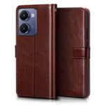 Shock Proof Flip Cover Back Case for Realme P3 Ultra 5G | Magnetic Wallet Leather Case with Stand - Image 3