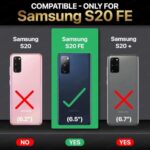 Ultra-Hybrid Armor Bumper Series Back Case Cover for Samsung Galaxy S20 FE 5G | Non-Yellowing Transparent Back | Camera Protection Back Cover Case | Shockproof Slim Cover - Transparent - Image 3