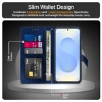 Shock Proof Flip Cover Back Case for Samsung Galaxy S25 5G | Magnetic Wallet Leather Case with Stand - Image 7