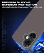 Slim Frameless Back Cover for 1+ OnePlus Nord CE 3 Lite 5G | Ultra Thin Lightweight Design & Camera Protection | Soft Matte Silicone Flexible Mobile Case (Grey) - Image 7