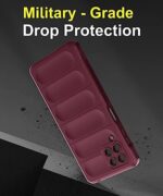 Ultimate Silicon Back Cover Case for Samsung Galaxy M33 5G | Military Grade Drop Protection Shockproof Bumper | AntiSlip Grip | Scratch Proof MicroFibre Cloth Inside (Crimson Red) - Image 7