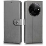 Shock Proof Flip Cover Back Case for Mi Redmi A3 | Magnetic Wallet Leather Case with Stand