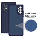 Ultra Slim Soft Rubberised Back Cover for Vivo Y21 | Y21s | Y21G | Inner Velvet Fabric Lining | Matte Silicone Flexible Camera Protection Back Case  Blue - Image 5