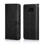 Shock Proof Flip Cover Back Case for Samsung Galaxy S8 Plus | Magnetic Wallet Leather Case with Stand