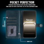 Shock Proof Flip Cover Back Case for 1+ Oneplus Nord Ce 5 5G | Magnetic Wallet Leather Case with Stand - Image 7