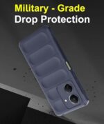 Ultimate Silicon Back Cover Case for Redmi 13C 4G | Poco C65 | Military Grade Drop Protection Shockproof Bumper | Anti-Slip Grip | Scratch Proof Micro-Fibre Cloth Inside (Deep Blue) - Image 5