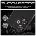 kelpuj Back Cover for Mi Redmi 13 5G | Poco M6 Plus 5G | Ultra Slim Soft Rubberised Case | Inner Velvet Fabric Lining | Matte Silicone Flexible Mobile Case | Camera Protection - Black - Image 7