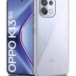 Transparent Back Cover Case for Oppo K13 5G | Raised Bumps for Full Device & Camera Protection Shockproof TPU Silicone Back Case Mobile Cover Transparent