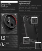 Back Cover for iQOO Z10 5G | Vivo T4 5G with Hexa Cube Design | Ultra Slim Soft Rubberised Case | Inner Velvet Fabric | Matte Silicone Flexible Mobile Case | Camera Protection - Black - Image 7