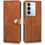 Shock Proof Flip Cover Back Case for Vivo V27 | Magnetic Wallet Leather Case with Stand