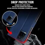 Shock Proof Flip Cover Back Case for Vivo Y21 | Magnetic Wallet Leather Case with Stand - Image 7