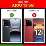 Shock Proof Flip Cover Back Case for Iqoo 13 5G | Magnetic Wallet Leather Case with Stand - Image 3