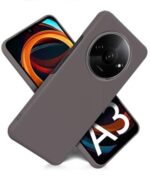 kelpuj Slim Frameless Back Cover for Mi Redmi A3 | Redmi A3X | Poco C61 | Ultra Thin Lightweight Design & Camera Protection | Soft Matte Silicone Flexible Mobile Case (Grey) - Image 4