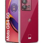 kelpuj Crystal Clear Transparent Back Case Cover for Motorola Moto G84 5G | Full Device & Camera Protection Shockproof TPU | Flexible Silicone Back Cover Case Transparent