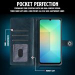Shock Proof Flip Cover Back Case for Samsung Galaxy A06 | Magnetic Wallet Leather Case with Stand - Image 5