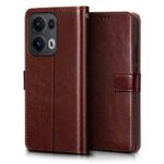 Shock Proof Flip Cover Back Case for Oppo Reno 13 Pro 5G | Magnetic Wallet Leather Case with Stand - Image 5