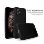 kelpuj Back Cover for Oppo A74 4G | F19s | F19 | Ultra Slim Soft Rubberised Case | Inner Velvet Fabric Lining | Matte Silicone Flexible Mobile Case | Camera Protection - Black - Image 3