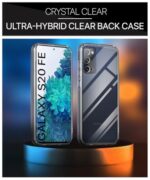Ultra-Hybrid Armor Bumper Series Back Case Cover for Samsung Galaxy S20 FE 5G | Non-Yellowing Transparent Back | Camera Protection Back Cover Case | Shockproof Slim Cover - Transparent - Image 7